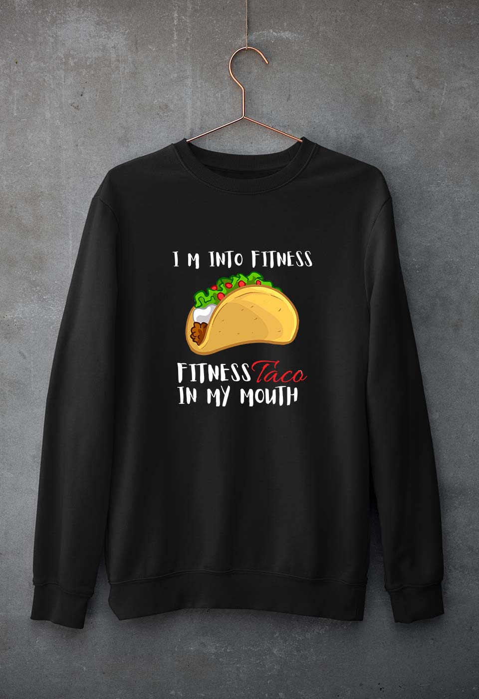 Taco Unisex Sweatshirt for Men/Women-Black-Ektarfa.online