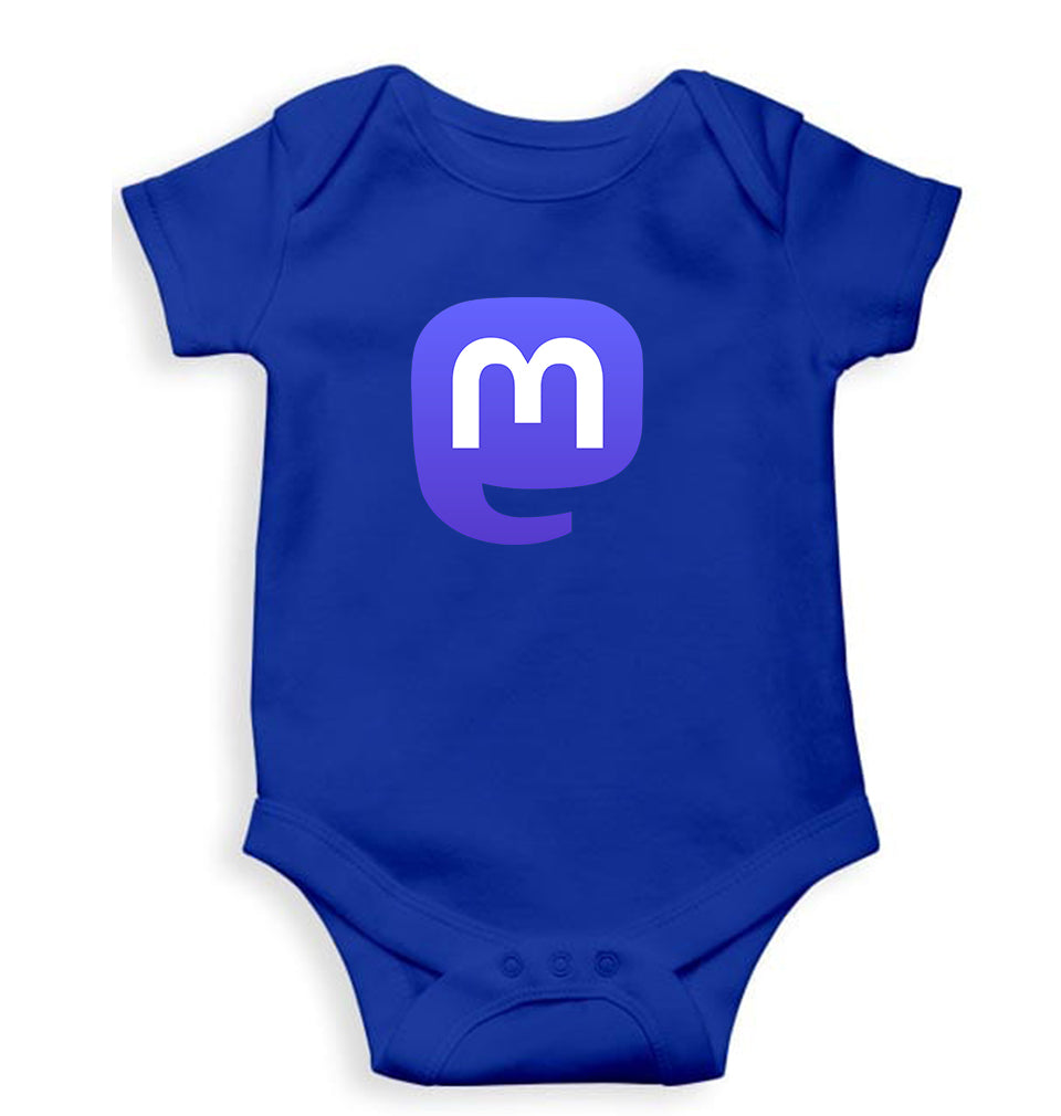 Mastodon Romper For Baby Boy/Girl-Royal Blue-Ektarfa.online