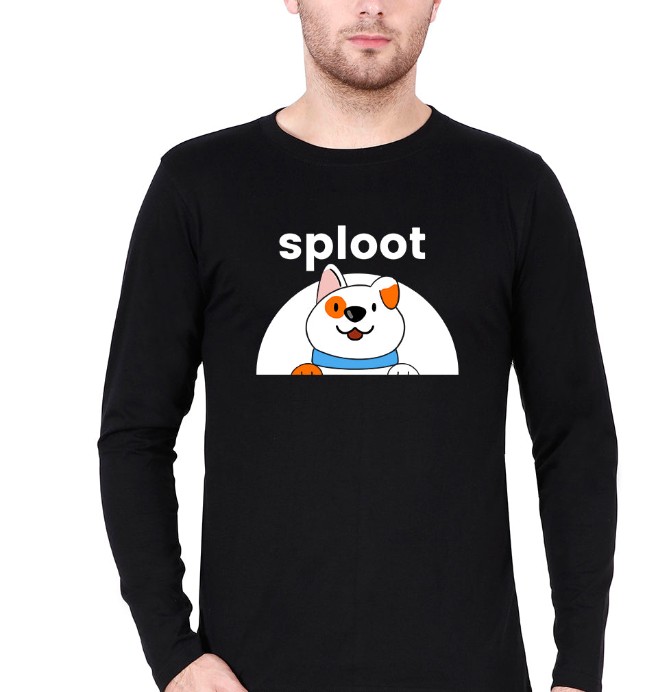 Sploot Full Sleeves T-Shirt for Men-Black-Ektarfa.online