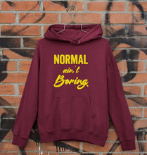 Load image into Gallery viewer, Normal Ain&#39;t Boring Unisex Hoodie for Men/Women-Maroon-Ektarfa.online
