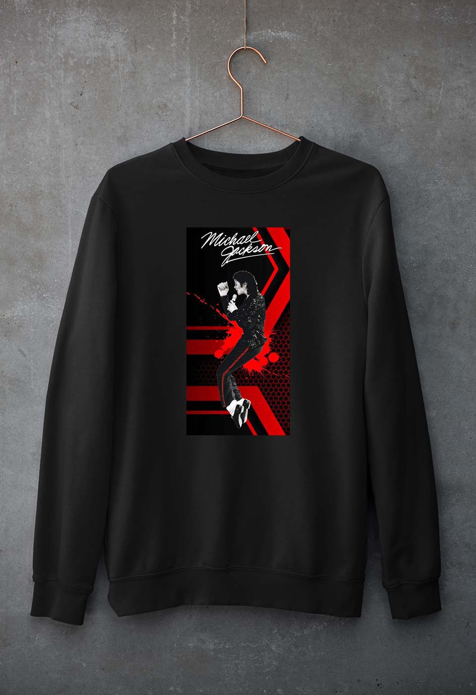 Michael Jackson Unisex Sweatshirt for Men/Women-Black-Ektarfa.online