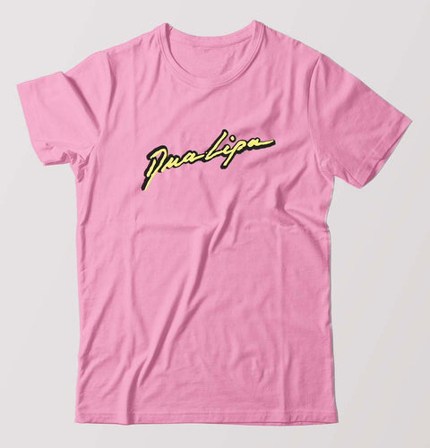 dua lipa T-Shirt for Men-Light Baby Pink-Ektarfa.online