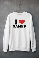 Load image into Gallery viewer, I LOVE GAMES Sweatshirt for Men/Women
