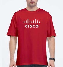 Load image into Gallery viewer, cisco Oversized T-Shirt for Men-Red-Ektarfa.online
