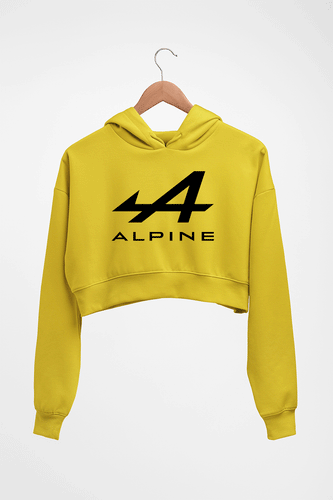 Alpine Crop HOODIE FOR WOMEN-Mustard Yellow-Ektarfa.online