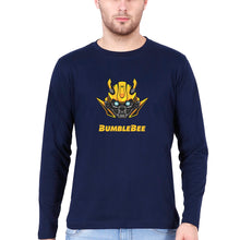 Load image into Gallery viewer, Transformers Bumblebee Full Sleeves T-Shirt for Men-Navy Blue-Ektarfa.online
