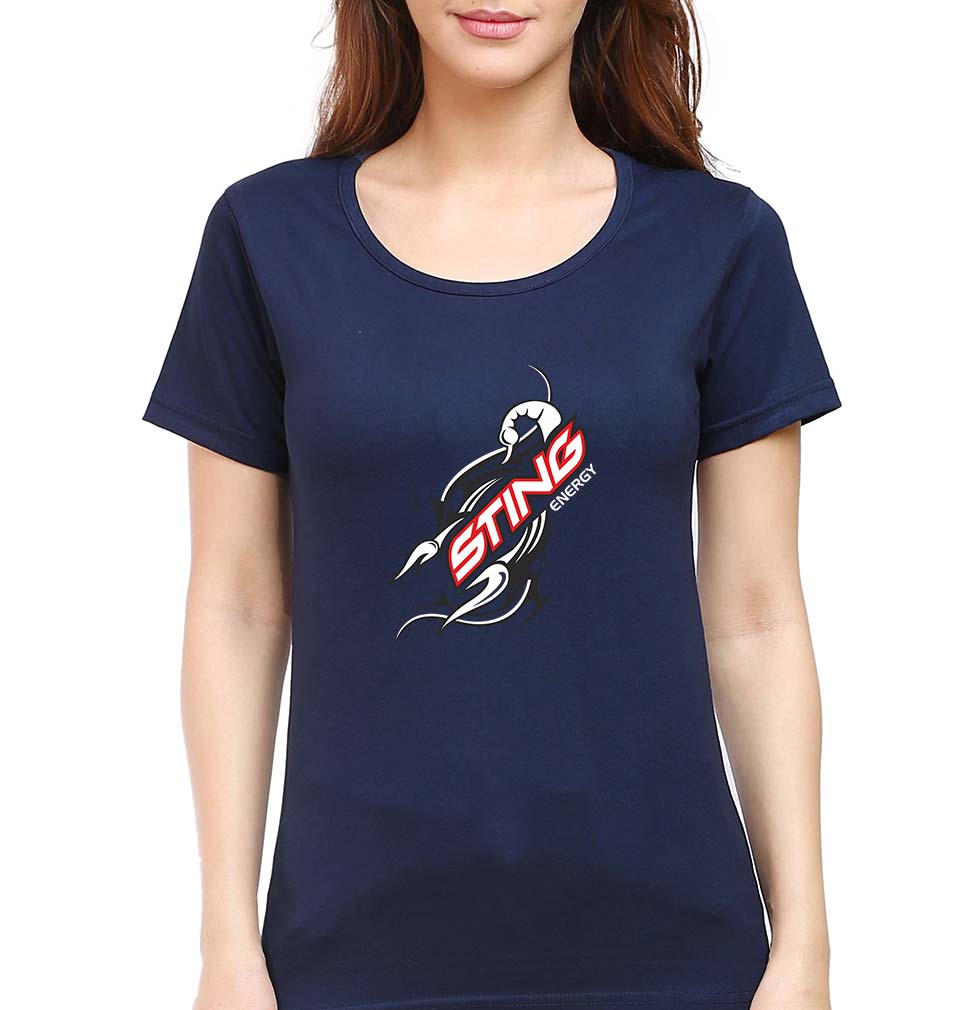 Sting Energy T-Shirt for Women-Navy Blue-Ektarfa.online