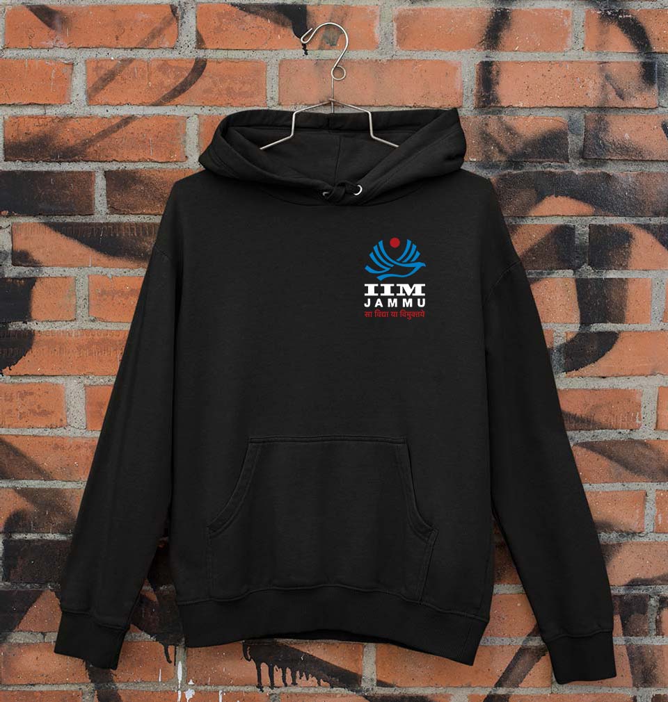 IIM Jammu Unisex Hoodie for Men/Women-Black-Ektarfa.online