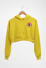 Load image into Gallery viewer, East Bengal FC Crop HOODIE FOR WOMEN-Mustard Yellow-Ektarfa.online

