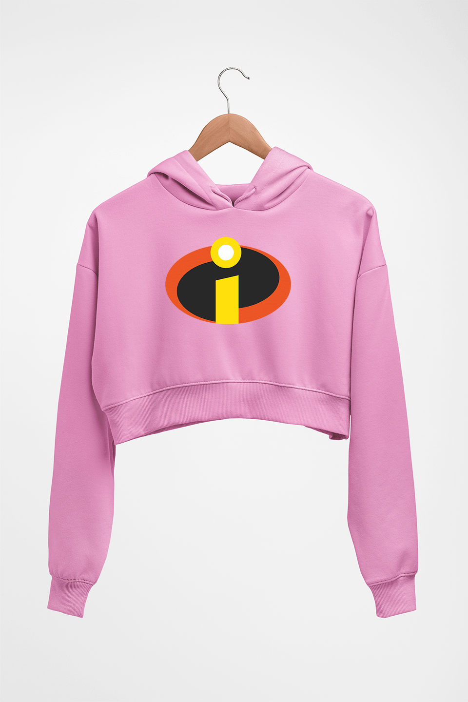 Incredibles Crop HOODIE FOR WOMEN-Light Baby Pink-Ektarfa.online
