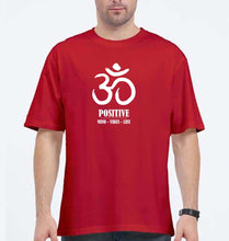 Load image into Gallery viewer, Om Oversized T-Shirt for Men-Red-Ektarfa.online
