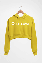 Load image into Gallery viewer, qualcomm Crop HOODIE FOR WOMEN-Mustard Yellow-Ektarfa.online
