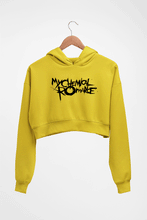 Load image into Gallery viewer, My Chemical Romance Crop HOODIE FOR WOMEN-Mustard Yellow-Ektarfa.online
