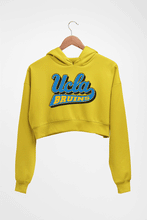Load image into Gallery viewer, UCLA Bruins Crop HOODIE FOR WOMEN-Mustard Yellow-Ektarfa.online
