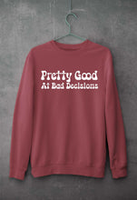 Load image into Gallery viewer, pretty good at bad decisions Unisex Sweatshirt for Men/Women-Coral-Ektarfa.online
