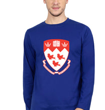 Load image into Gallery viewer, McGill University Full Sleeves T-Shirt for Men-royal blue-Ektarfa.online
