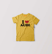 Load image into Gallery viewer, I LOVE AUDI T-Shirt for Boy/Girl-Golden Yellow-Ektarfa.online

