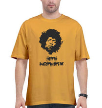 Load image into Gallery viewer, Jimi Hendrix Oversized T-Shirt for Men-Golden Yellow-Ektarfa.online
