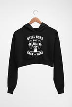 Load image into Gallery viewer, Gym Crop HOODIE FOR WOMEN-Black-Ektarfa.online
