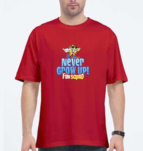 Load image into Gallery viewer, fun squad Oversized T-Shirt for Men-Red-Ektarfa.online
