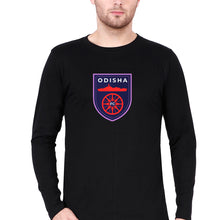 Load image into Gallery viewer, Odisha FC Full Sleeves T-Shirt for Men-Black-Ektarfa.online
