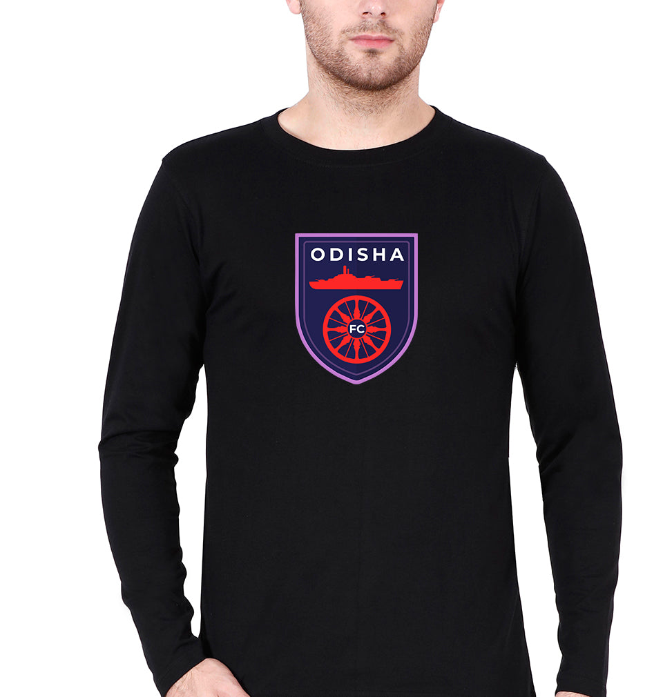 Odisha FC Full Sleeves T-Shirt for Men-Black-Ektarfa.online