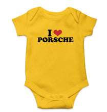 Load image into Gallery viewer, I LOVE PORSCHE Romper For Baby Boy/Girl-Yellow-Ektarfa.online
