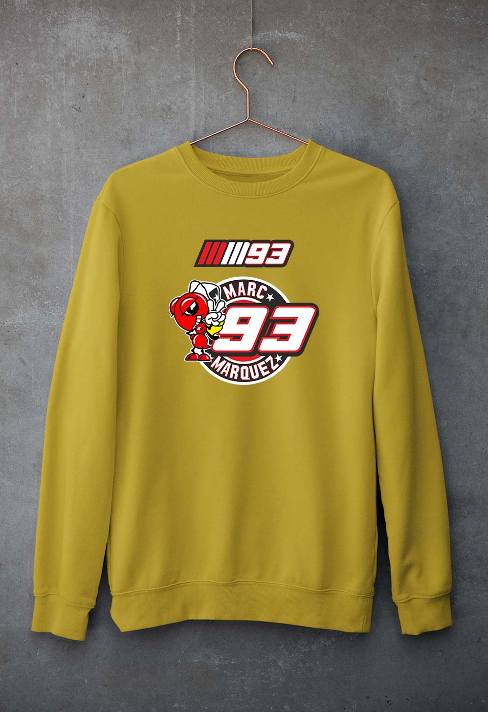 marc marquez Sweatshirt for Men/Women-Mustard Yellow-Ektarfa.online