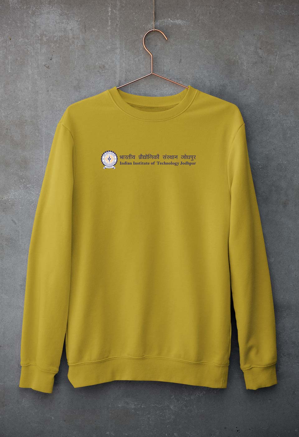 iit jodhpur Sweatshirt for Men/Women-Mustard Yellow-Ektarfa.online