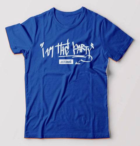 I am the Party T-Shirt for Men-Royal Blue-Ektarfa.online