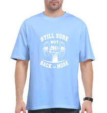 Load image into Gallery viewer, Gym Oversized T-Shirt for Men-Baby Blue-Ektarfa.online
