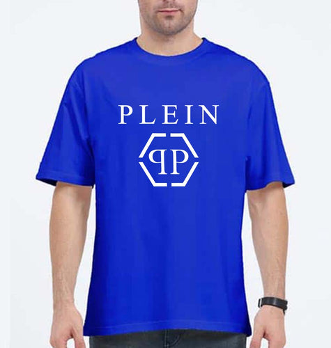 Plein Oversized T-Shirt for Men-Royal Blue-Ektarfa.online