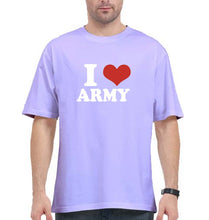Load image into Gallery viewer, I Love Army Oversized T-Shirt for Men
