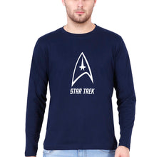 Load image into Gallery viewer, star trek Full Sleeves T-Shirt for Men-Navy Blue-Ektarfa.online
