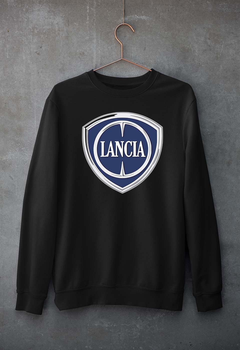 Lancia Unisex Sweatshirt for Men/Women-Black-Ektarfa.online