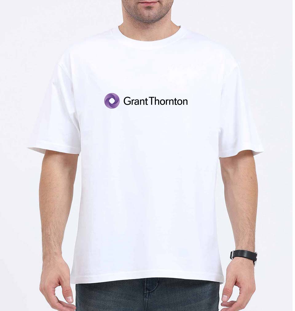 grant thornton Oversized T-Shirt for Men-White-Ektarfa.online