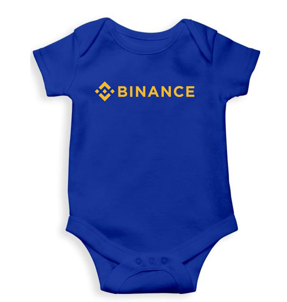 binance Romper For Baby Boy/Girl-Royal Blue-Ektarfa.online