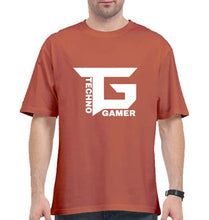 Load image into Gallery viewer, Techno Gamer Oversized T-Shirt for Men-Coral-Ektarfa.online
