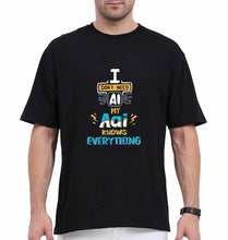 Load image into Gallery viewer, Artificial intelligence (AI) Aai Oversized T-Shirt for Men-Black-Ektarfa.online
