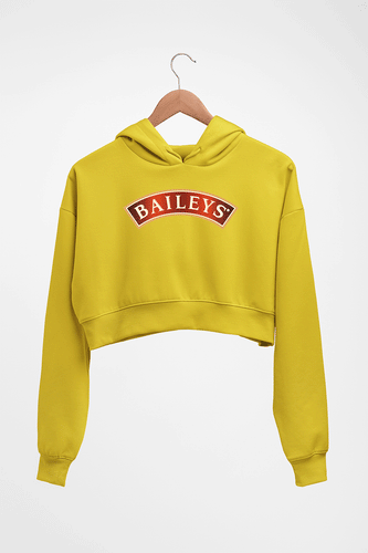 Baileys Crop HOODIE FOR WOMEN-Mustard Yellow-Ektarfa.online