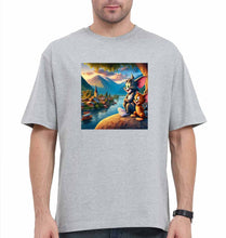 Load image into Gallery viewer, Tom and Jerry Oversized T-Shirt for Men-Grey-Ektarfa.online
