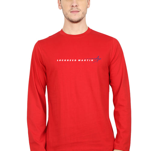 lockheed martin Full Sleeves T-Shirt for Men-red-Ektarfa.online