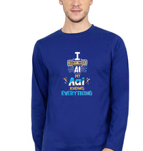 Load image into Gallery viewer, Artificial intelligence (AI) Aai Full Sleeves T-Shirt for Men-royal blue-Ektarfa.online
