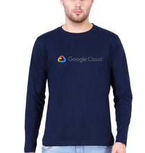 Load image into Gallery viewer, google cloud Full Sleeves T-Shirt for Men-Navy Blue-Ektarfa.online
