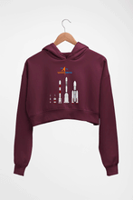Load image into Gallery viewer, isro Crop HOODIE FOR WOMEN-Maroon-Ektarfa.online
