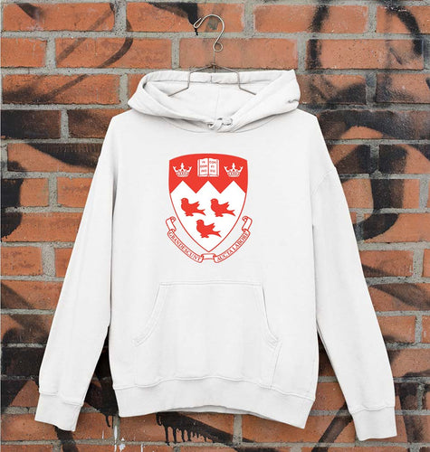 McGill University Unisex Hoodie for Men/Women-White-Ektarfa.online