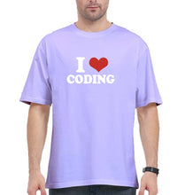 Load image into Gallery viewer, I Love Coding Oversized T-Shirt for Men
