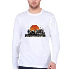 Load image into Gallery viewer, Ride Full Sleeves T-Shirt for Men-White-Ektarfa.online
