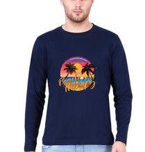 Load image into Gallery viewer, beach therapy Full Sleeves T-Shirt for Men-Navy Blue-Ektarfa.online
