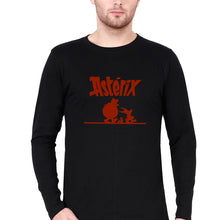 Load image into Gallery viewer, Asterix Full Sleeves T-Shirt for Men-Black-Ektarfa.online
